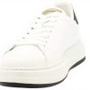 Woolrich Leather Sneakers Men White Black Casual Shoes