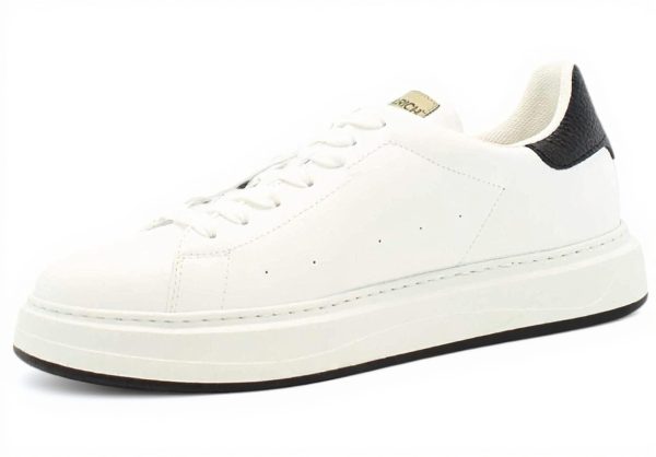 Woolrich Leather Sneakers Men White Black Casual Shoes