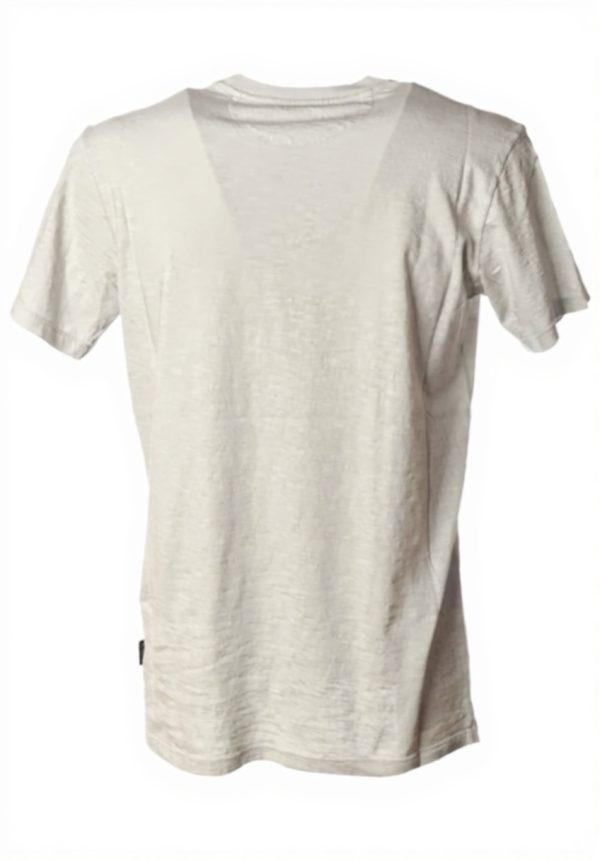 T-shirt Uomo WOOLRICH Wotee Grigio Perla Stampa America