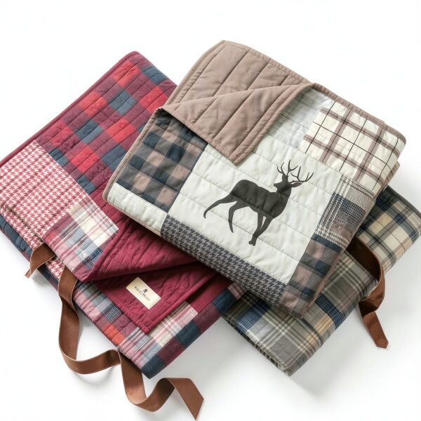 Copriletto Woolrich Tasha Taupe cotone reversibile trapunte-4