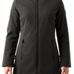 Parka Uomo Pregiato Verde Chiusura Cerniera Manica Lunga-0