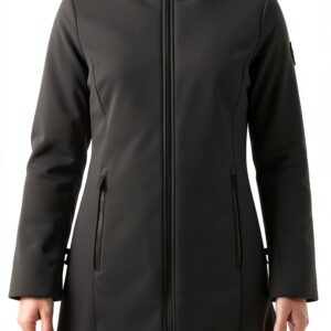 Parka Uomo Pregiato Verde Chiusura Cerniera Manica Lunga-0