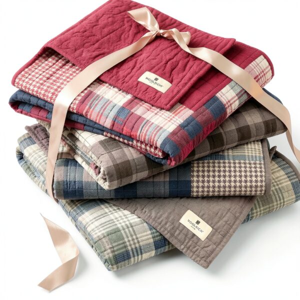 Copriletto Woolrich Tasha Taupe cotone reversibile trapunte-2