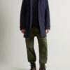 Cappotto Woolrich Uomo Melton Blu 100 Originale-2