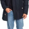 Parka Uomo Pregiato Manica Lunga Chiusura Bottone Melton-1