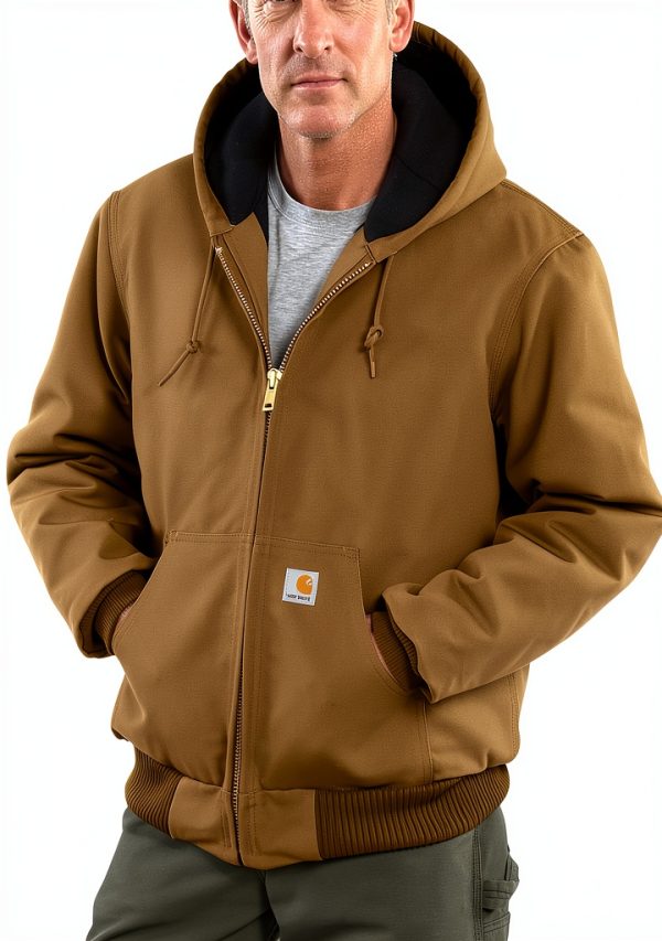 Carhartt Giacca Uomo Loose Fit Firm Duck Isolata Giubbotto