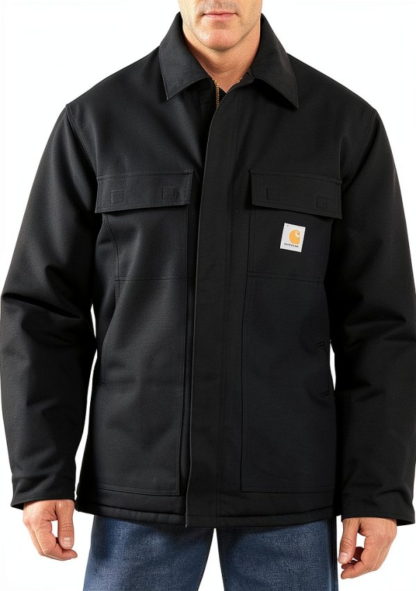 Carhartt Cappotto Uomo Isolato Loose Fit Firm Duck C003