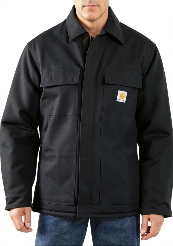 Carhartt Cappotto Uomo Loose Fit Firm Duck Isolato Giacche