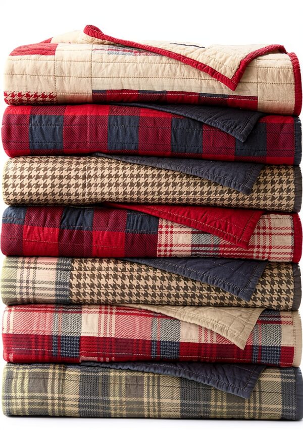 Copriletto Woolrich Tasha Taupe cotone reversibile trapunte-3