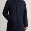 Cappotto Woolrich Uomo Melton Blu 100 Originale-3