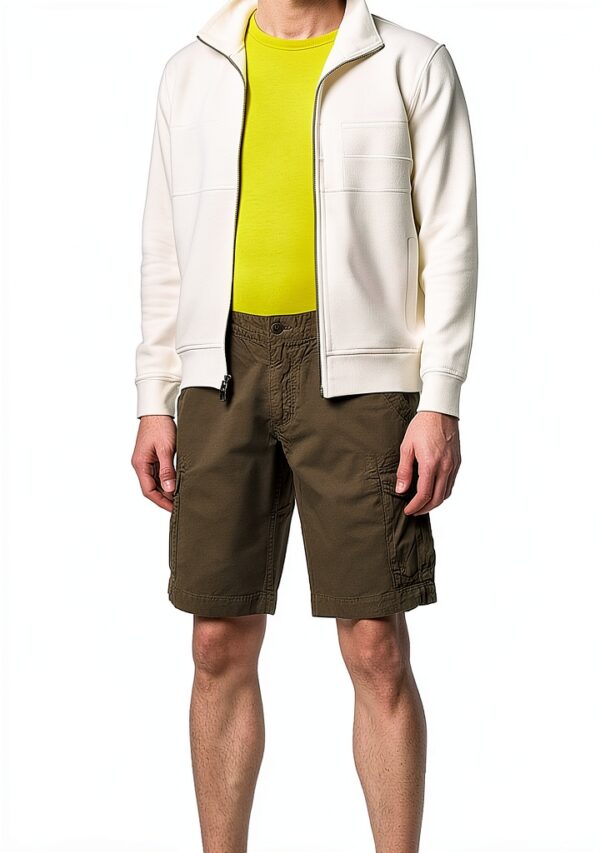 Pantaloni Uomo Verde Taglia 31 Comodi Casual Moda-3