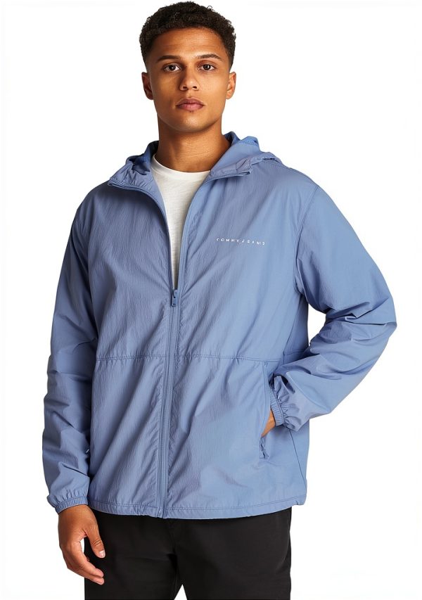 Tommy Jeans Giacca Antivento Uomo Nylon Riciclato Tjm