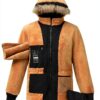 Parka Uomo Impermeabile Foderato Pile Grigio Scuro Nero-2