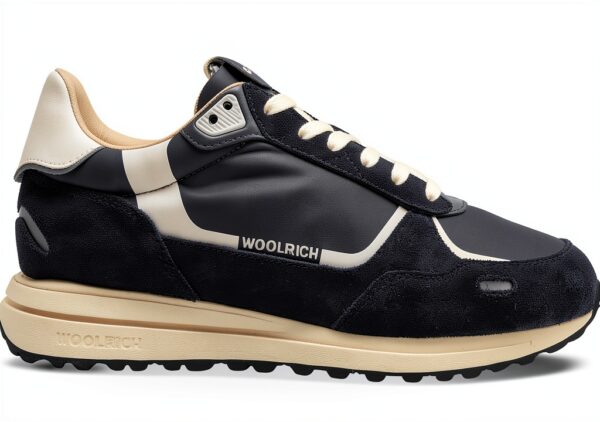 Sneakers Retrò Woolrich Uomo Tomaia Mista Suola Antiscivolo-0