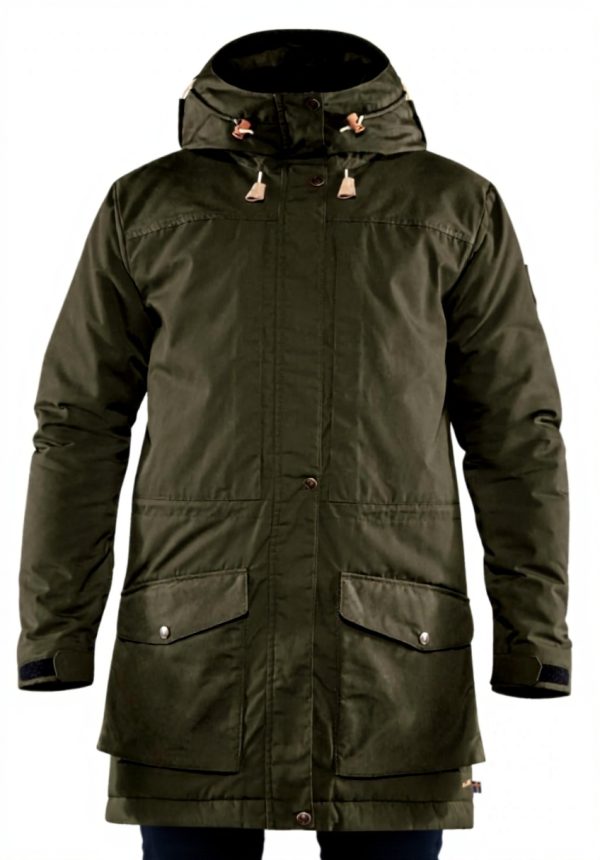 Fjällräven Parka Invernale Uomo Lana Imbottita Verde Deep