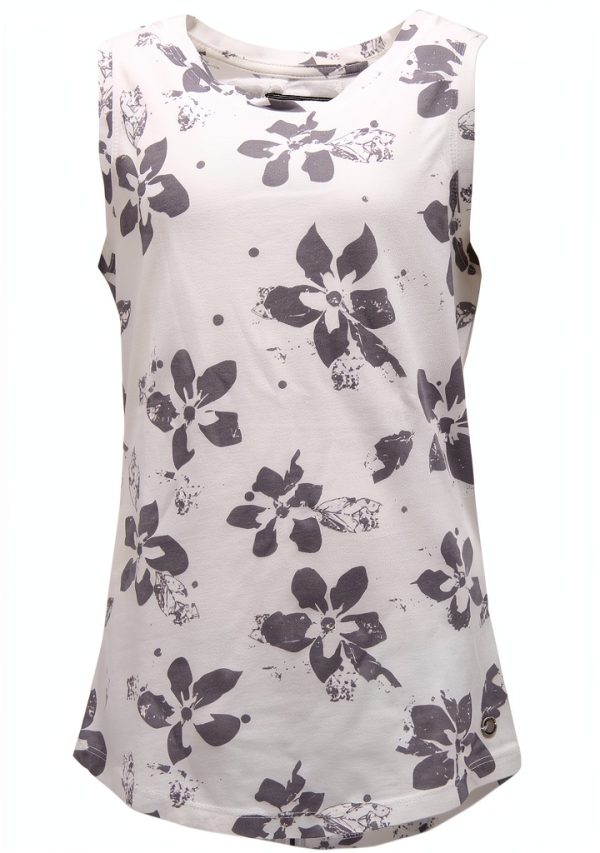 WOOLRICH 6950T Canotta Bimba Avorio Grigio Cotone Bambine