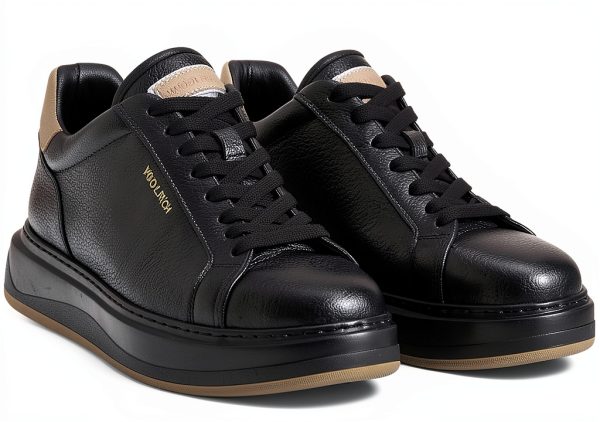 Sneakers Woolrich Arrow Court Uomo Pelle Stringate Casual