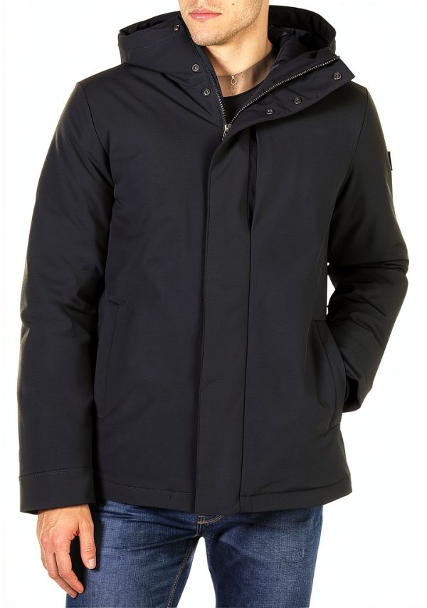 WOOLRICH Cappotto Uomo Pacific Giacca Stretch Blu L