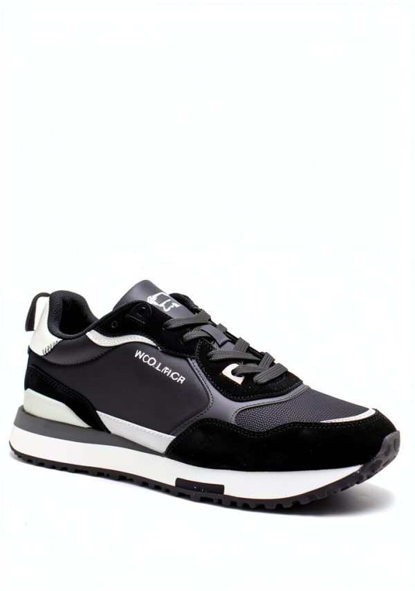 WOOLRICH Sneaker Running Uomo CAMOSCIO-Tex Nero 45