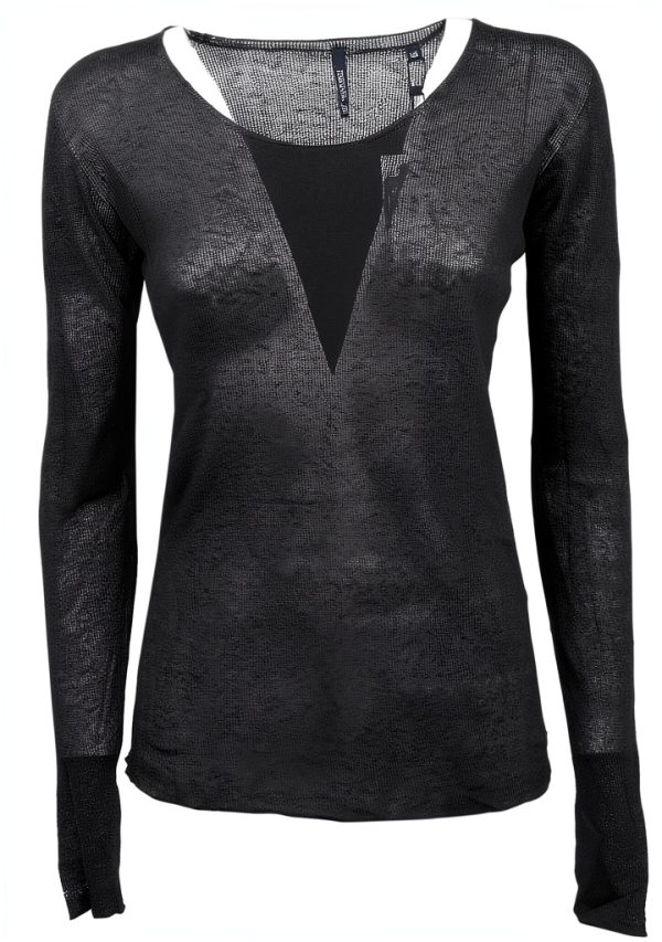 Maglione Donna WOOLRICH Lino Manica Lunga XS