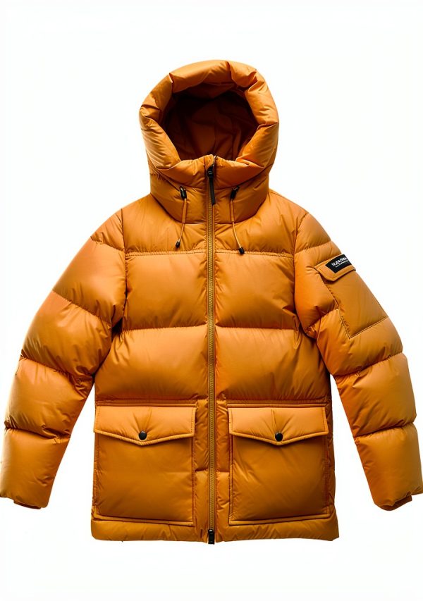 Woolrich Giacca Uomo Piuma Nylon Lunga Manica Cerniera