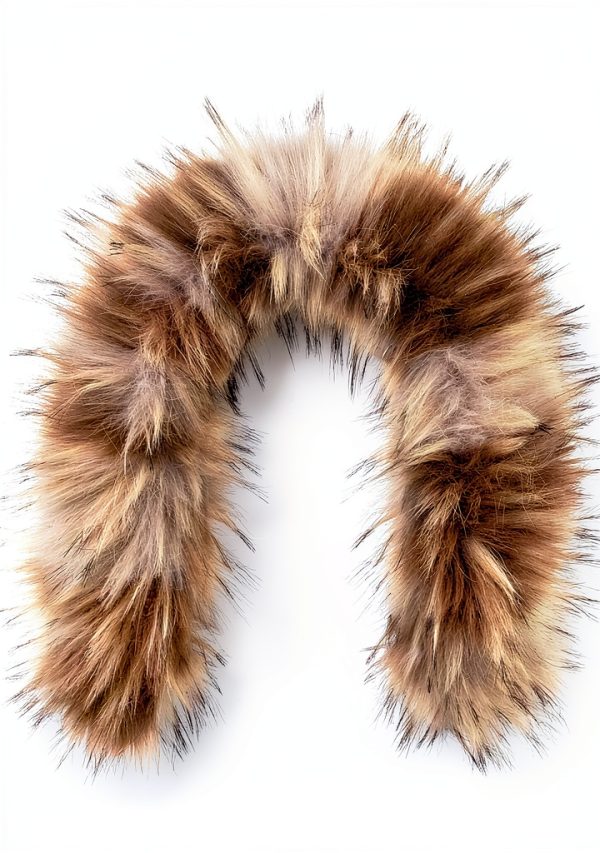 Futrzane Pelliccia Cappuccio Sintetica Donna Collo Morbido