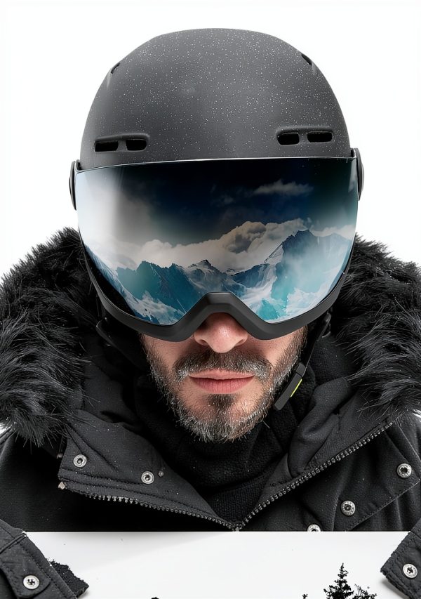 Cappotto Uomo Geographical Norway Blu Navy Impermeabile