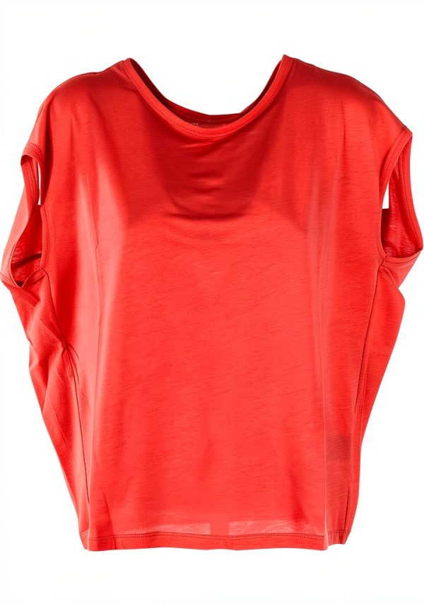 T-shirt Donna Woolrich Mezza Manica Corallo Primavera Estate