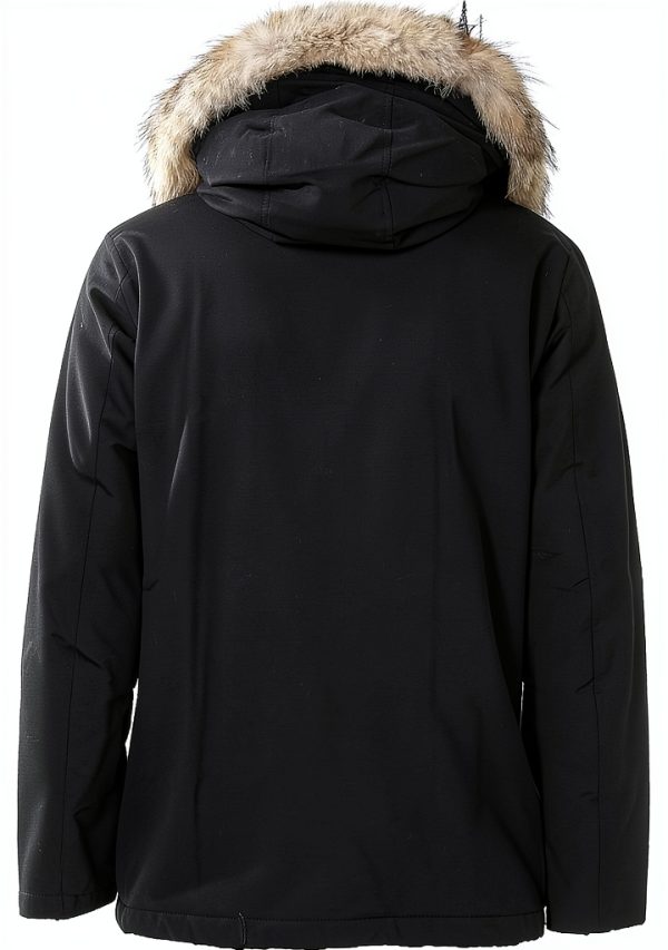 Woolrich parka uomo taglia S impermeabile logo design