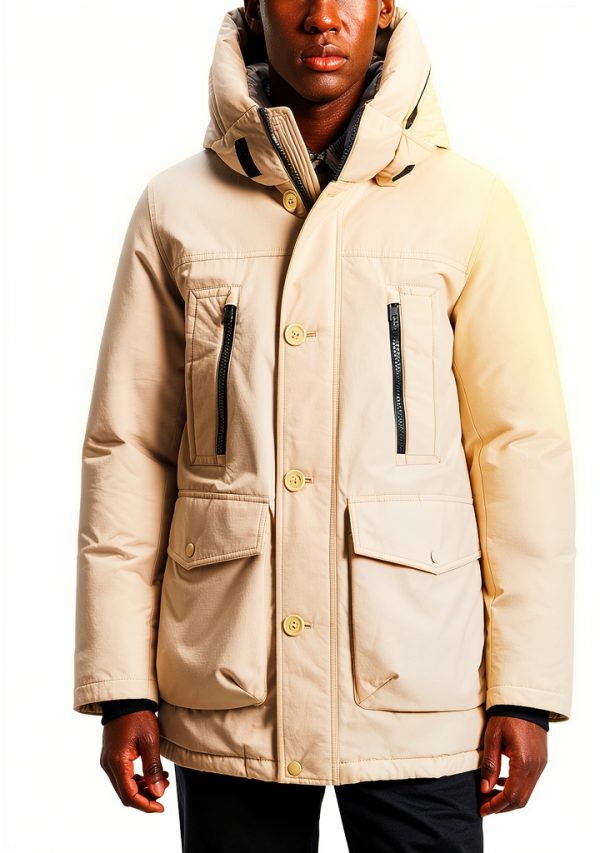 Giubbino Woolrich RAMAR ARCTIC PARKA Uomo Beige Sintetico