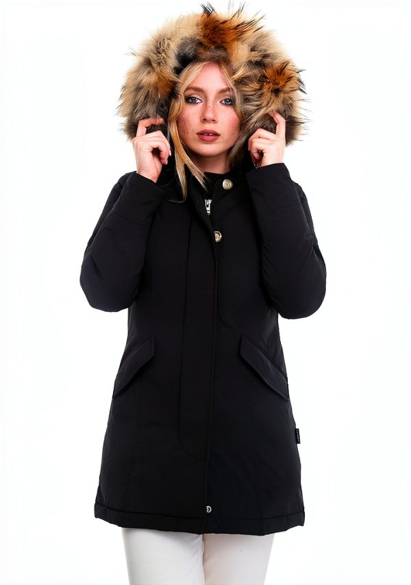 Giacconi donna WOOLRICH Nero idrorepellente piumino d'anatra