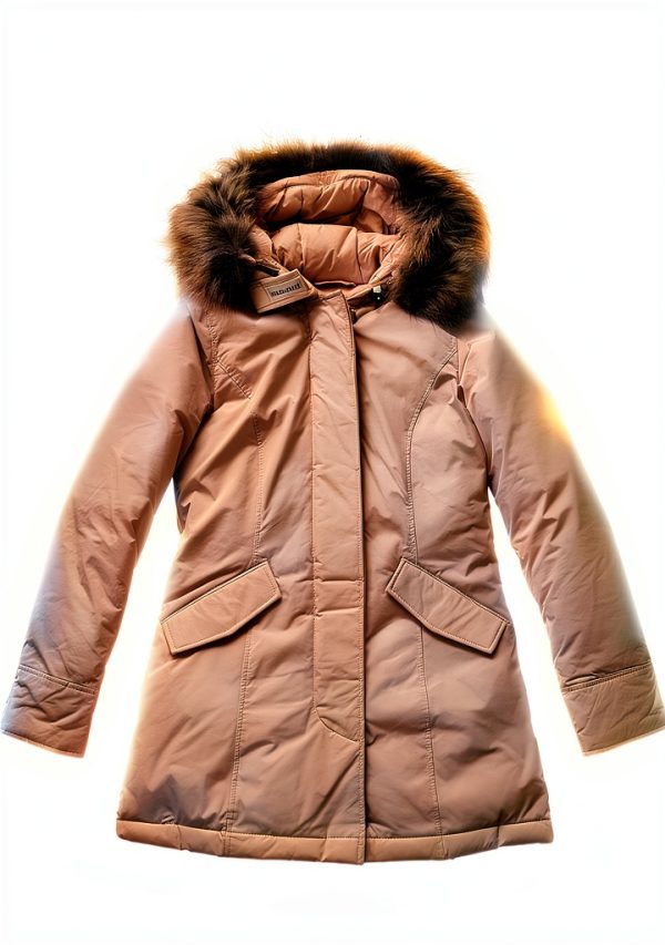 Woolrich parka donna lungo luxury arctic crema