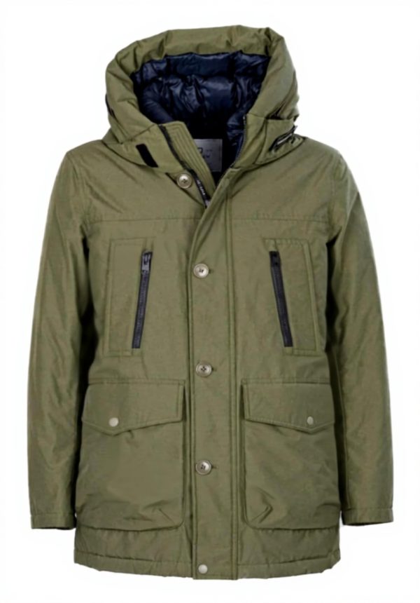 Woolrich Parka Men Size M Logo Design Winter Jacket