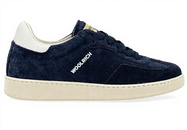 Sneaker WOOLRICH Swing Court Pelle Blu Uomo Casual