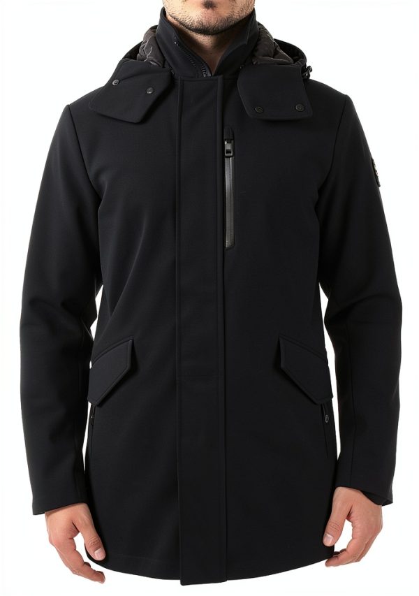 Giacconi WOOLRICH Uomo Blu Chiusura Cerniera Manica Lunga