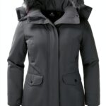 Parka Donna Impermeabile Imbottito Cappuccio Pelliccia Brand-0