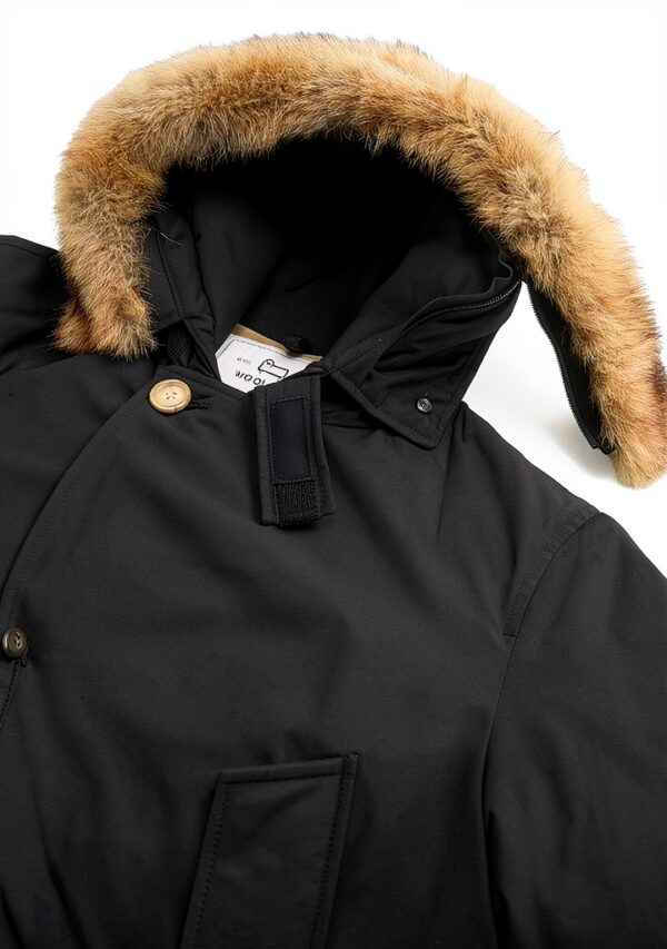 Giubbino Woolrich Arctic Detachable Fur Parka Nero XL-3