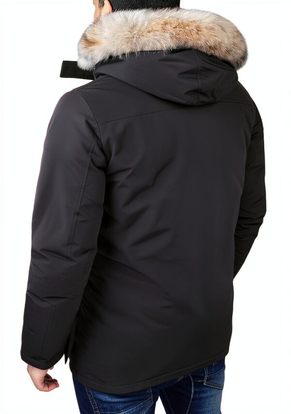 Giaccone Parka Uomo Slim Fit Invernale Verde Marrone-1