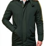 Giaccone Parka Uomo Slim Fit Invernale Verde Marrone-0
