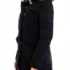 Woolrich Giaccone Donna Nero Lana Cappotto Inverno-1