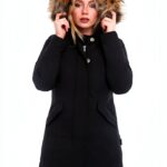 Woolrich Giaccone Donna Nero Lana Cappotto Inverno-0